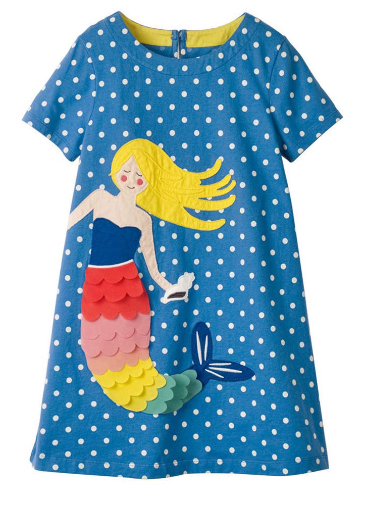 BTGIXSF Toddler Girls Cotton Short Sleeve Dresses - Cute Summer Casual Outfits for Baby Girls 1-3 Years | Perfect for Playdates, Beach Trips & Family Photos