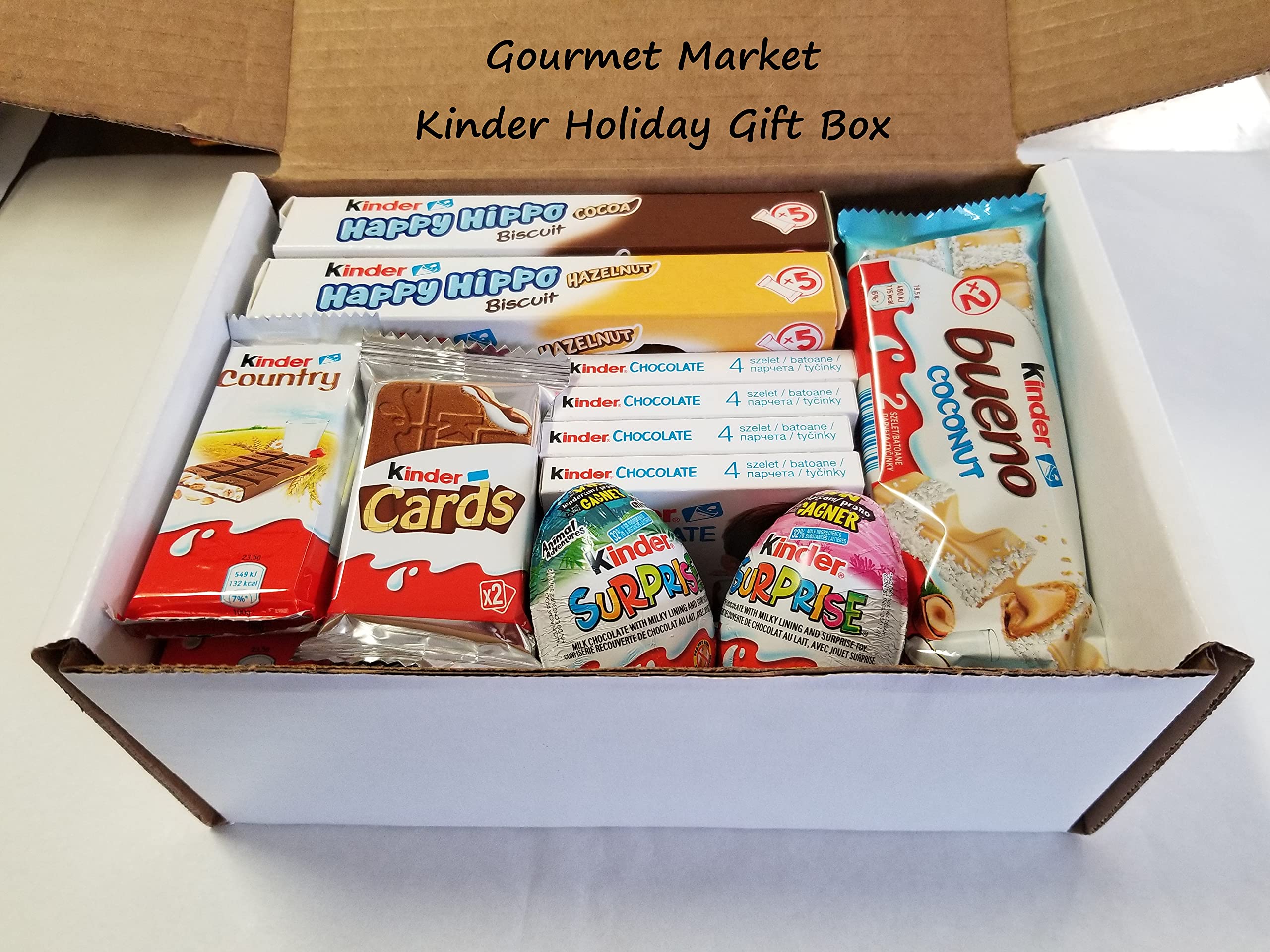 Premium Kinder Gift Box by Gourmet Market - Deluxe Chocolate Assortment for Birthdays, Holidays & Special Occasions