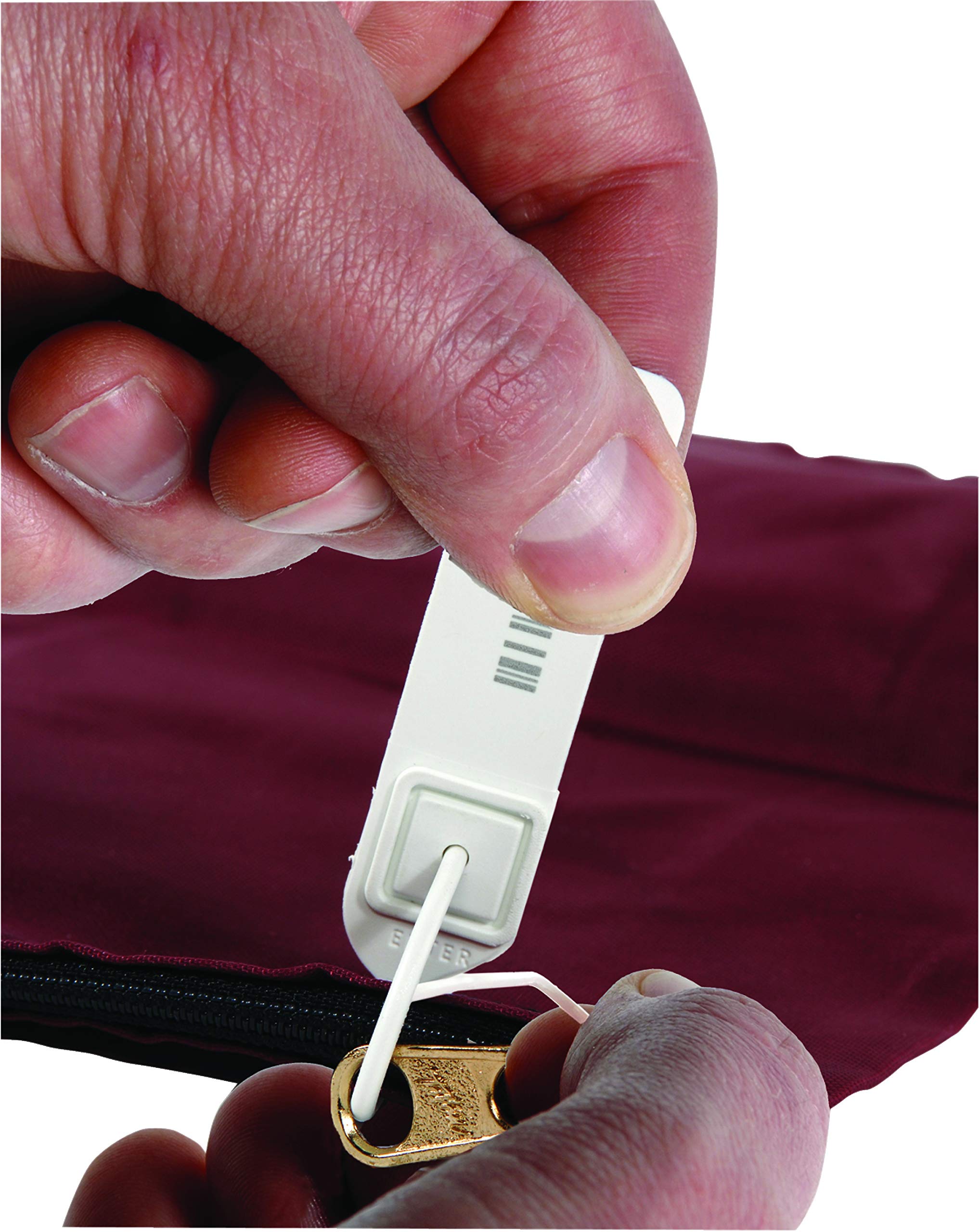 J-Lok 8in (200mm) Pull-Tight Tamper-Evident Security Seal - White - 250 Pack - Barcode & Number Laser-Etched - Ideal for ATM Cash Cassettes, Fire Extinguisher Security, Pharmacy Totes & Cash Box Protection - Perfect for Banking, Retail & Industrial Safety Applications