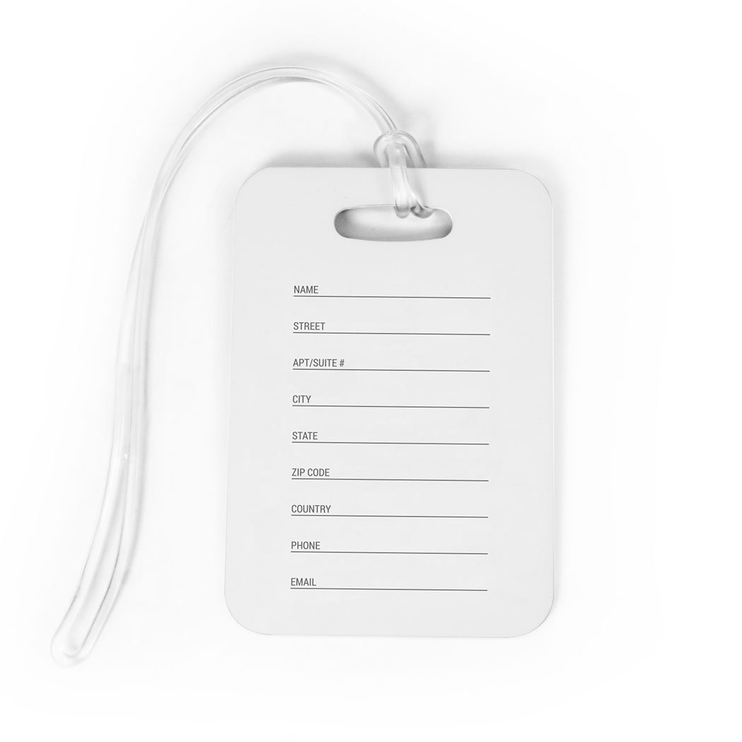 Personalized Girls Lacrosse Goalie Bag Tag - Custom Lax Luggage Tag with Standard Lines, Small Black/Gray - Perfect for Travel, Sports Gear & Team Identification
