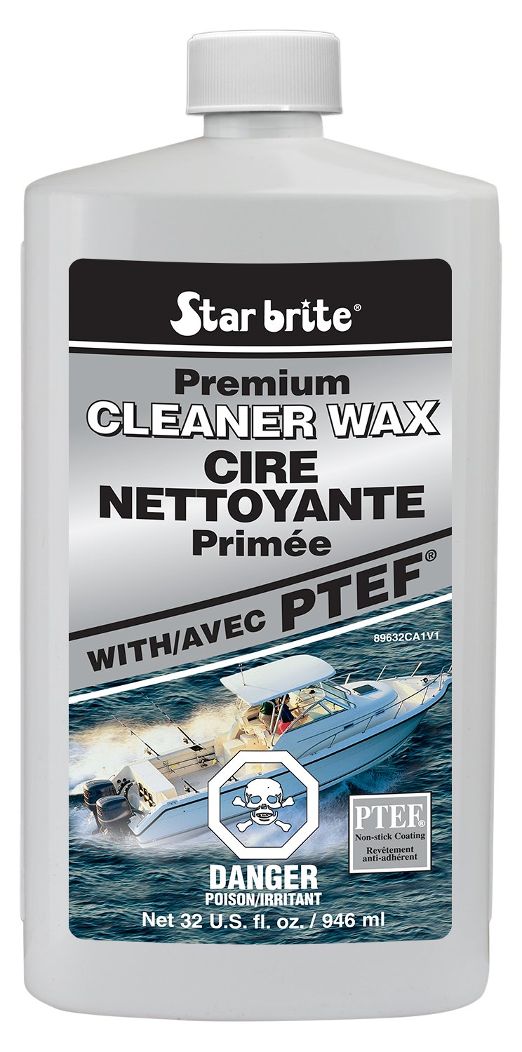 STAR BRITE Premium Marine Cleaner & Wax - Restores Shine & Protects Boats, RVs, Cars | Ideal for Watercraft, Vehicles & Outdoor Surfaces