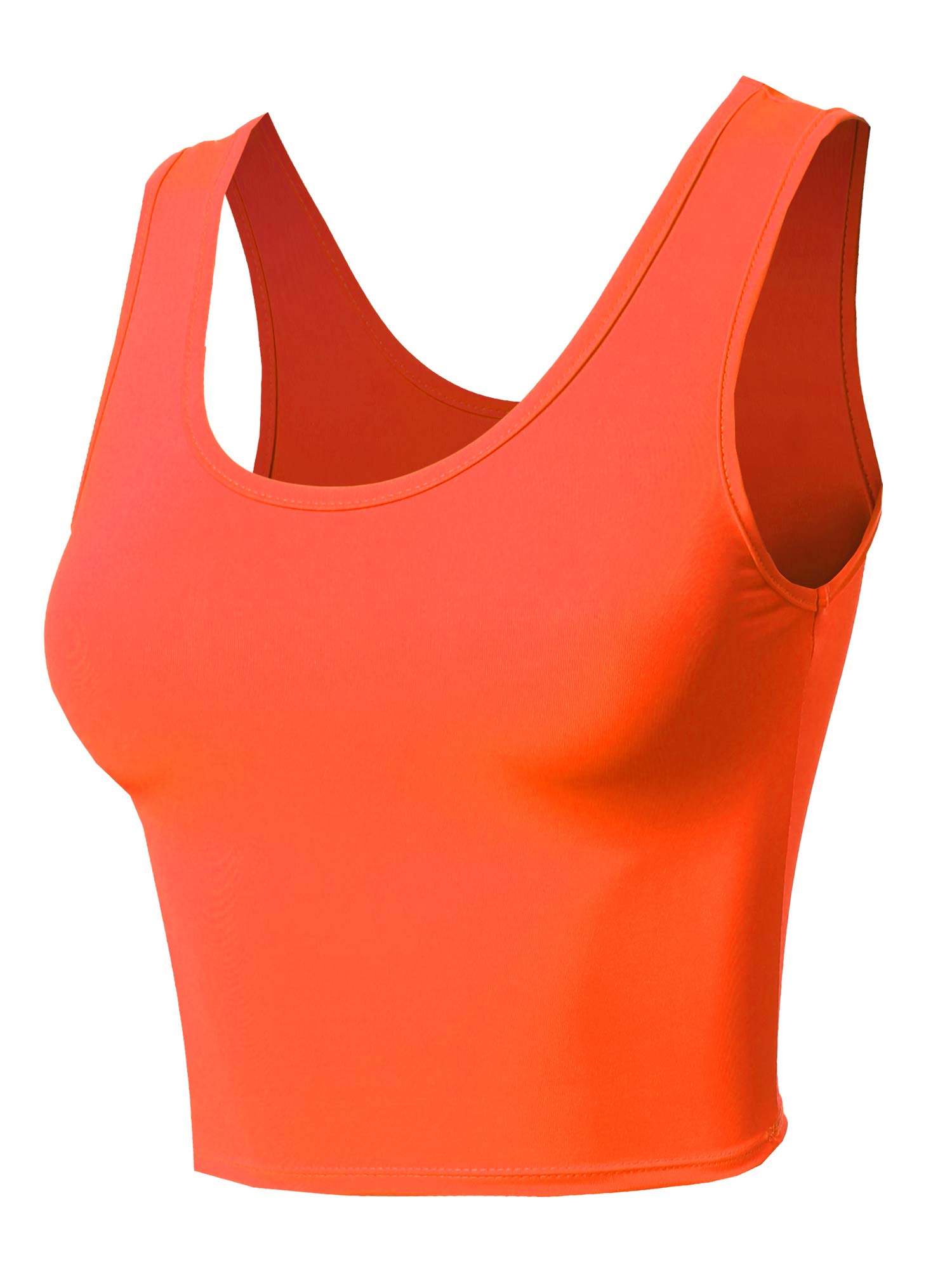 Emma Women's Junior Sleeveless Crop Tank Top - Soft Solid Basic Tee for Teens & Girls | Perfect for Summer, Layering, Gym & Casual Outfits