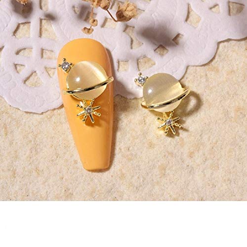 Shiny 3D Nail Art Crystals - Alloy Design Accessories for Manicure & Nail Decor