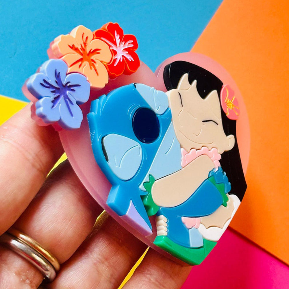 Best Friends Forever Acrylic Brooch - Cute Cartoon Collection by Makokot Design - Perfect for Gifts, Jewelry Accessories & Outfit Decoration