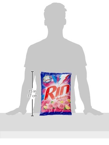 Rin Refresh Lemon and Rose Scent Laundry Detergent Powder - 4kg (9 lbs) for Fresh & Fragrant Clothes - Perfect for Family Laundry, Gym Wear & Baby Clothes