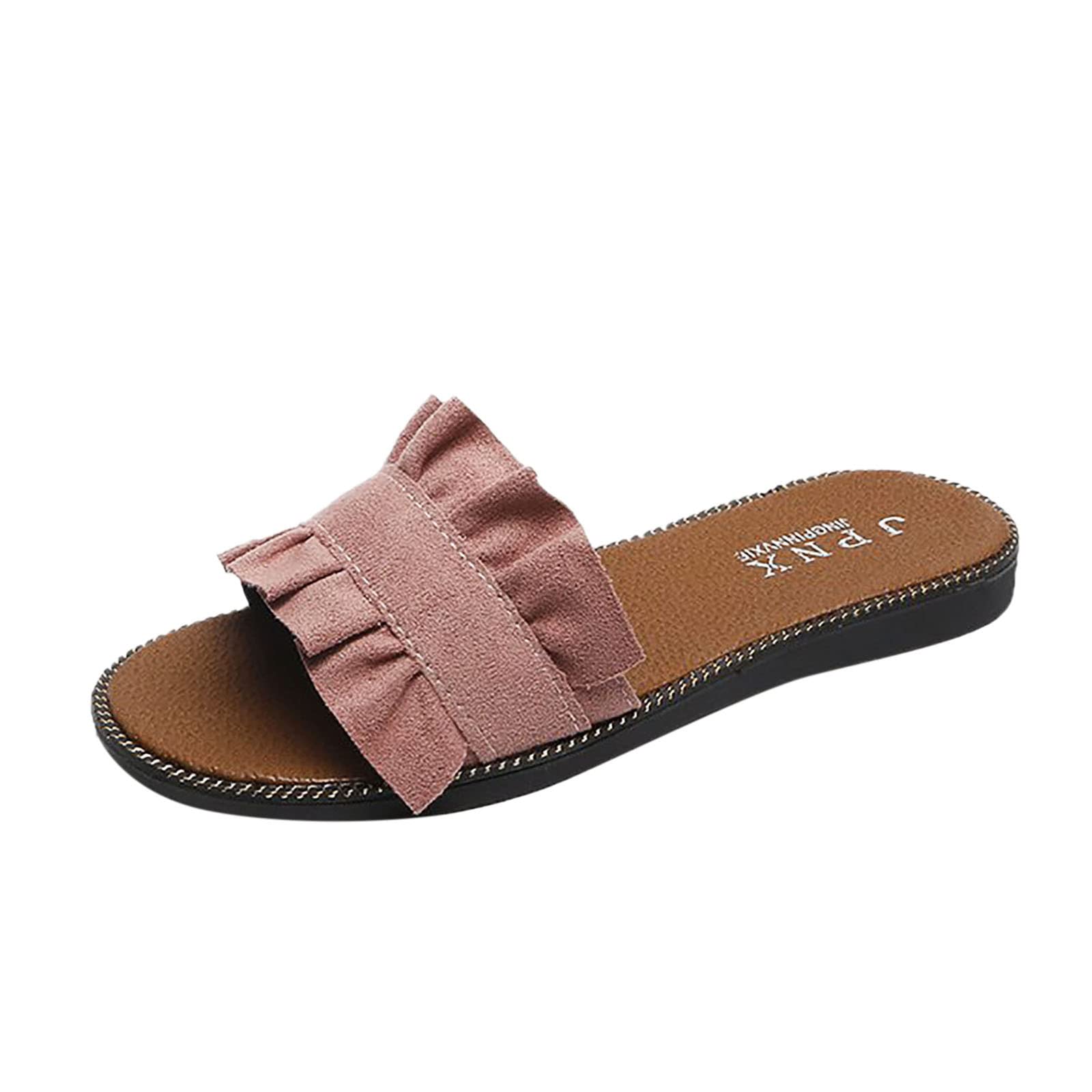 Affordable Women's Summer Roman Sandals - Comfortable Outdoor Slippers & Flats Under $10 | Perfect for Beach, Pool, and Casual Wear