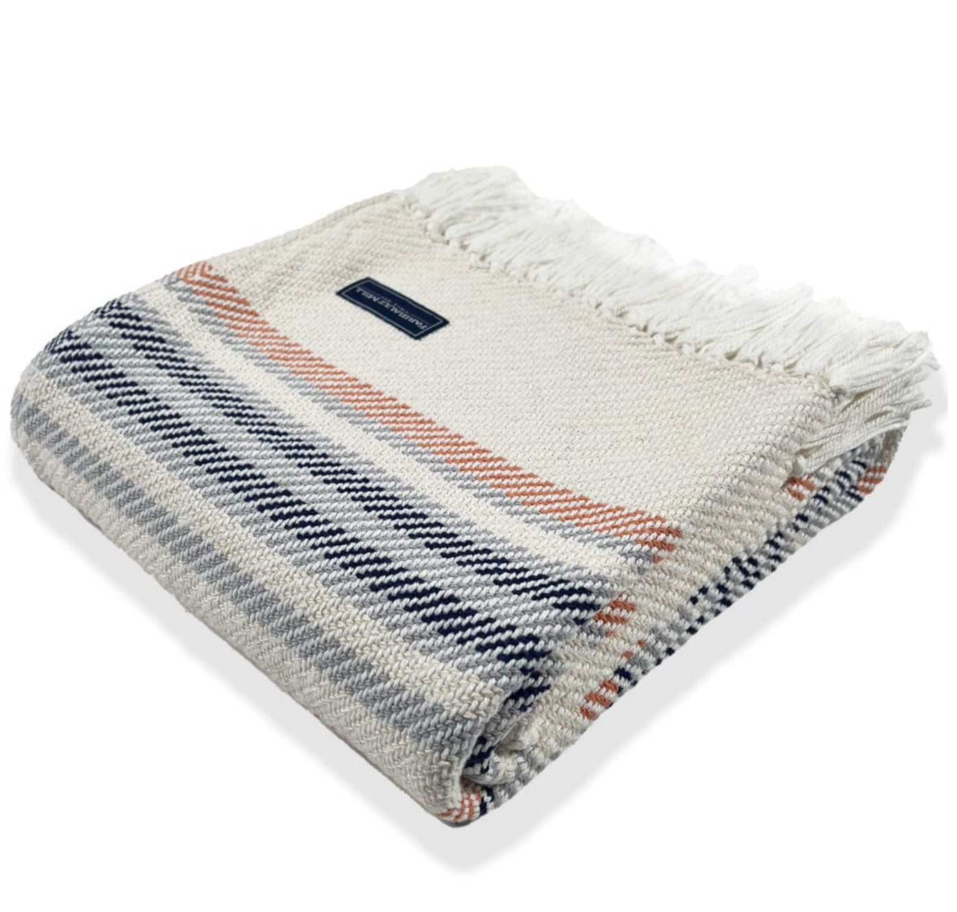 Faribault Mill Adirondack Cotton Throw Blanket - Soft & Cozy Handwoven Cotton Afghan for Couch, Bed & Outdoor Use - Perfect for Lounging, Picnics & Home Decor
