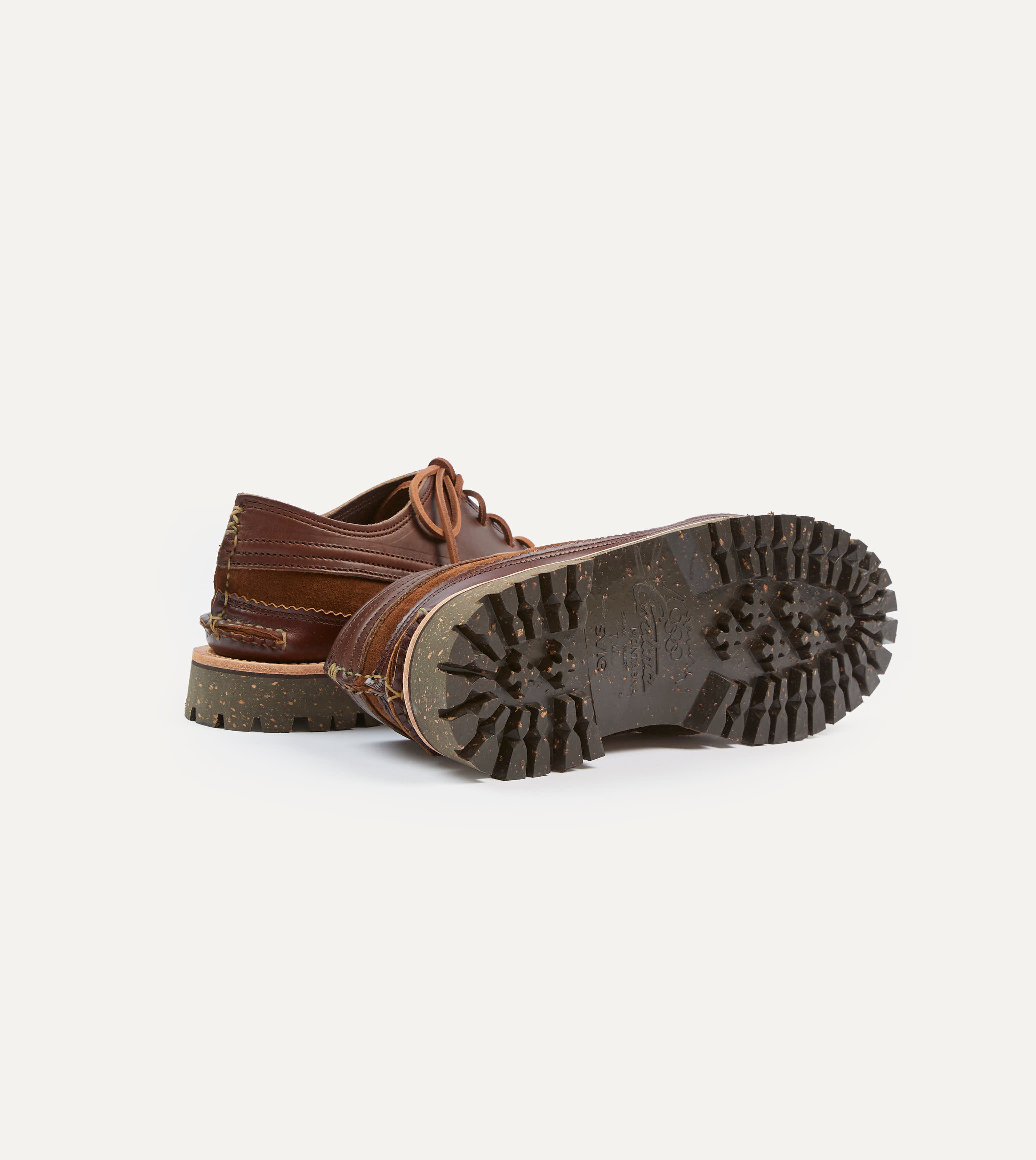 Yuketen Brown Leather Maine Guide Oxford Shoes for Men - Classic Casual & Outdoor Walking - Perfect for Hiking, Travel, and Everyday Wear