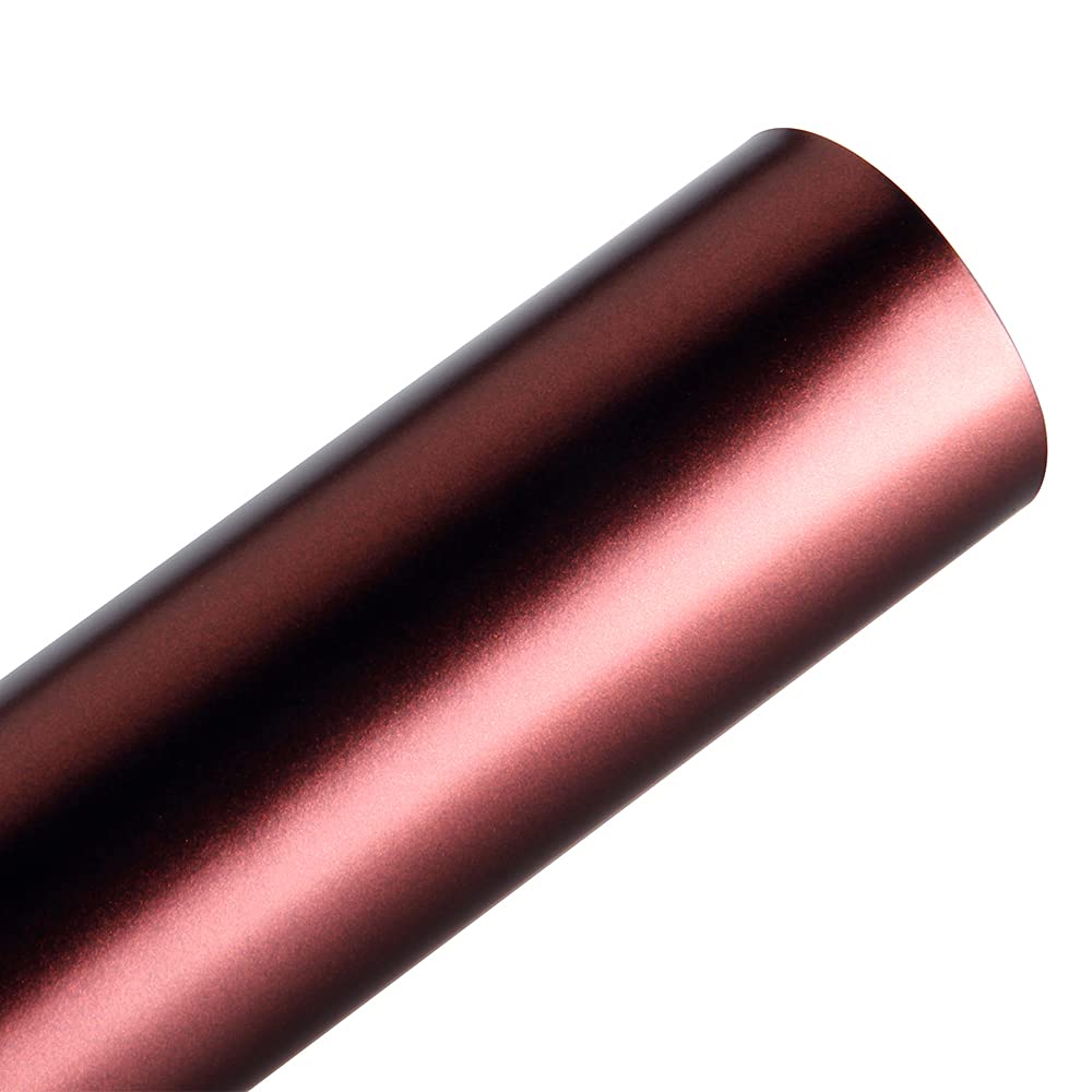 HOHOFILM Matte Metallic Red Vinyl Wrap Stickers - 5ft x 59ft Car Paint Protection Film with Air Bubble Release Technology, Anti-Scratch & Stretchable for DIY Vehicle Wrapping, Motorcycle, Laptop & Furniture Decoration