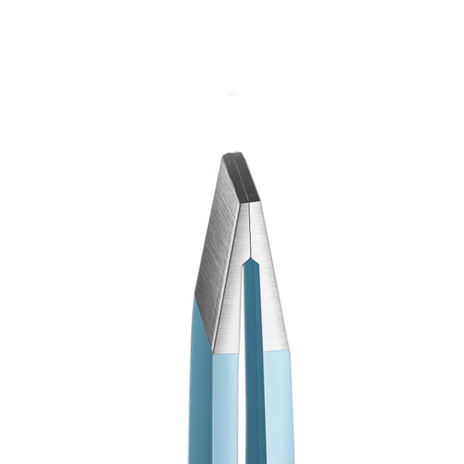 Premium Stainless Steel Slanted Tweezers for Eyebrows & Fine Hair - Colorful Beauty Makeup Tools for Precise Hair Removal & Grooming | Perfect for Eyebrow Shaping, Splinter Removal & DIY Beauty