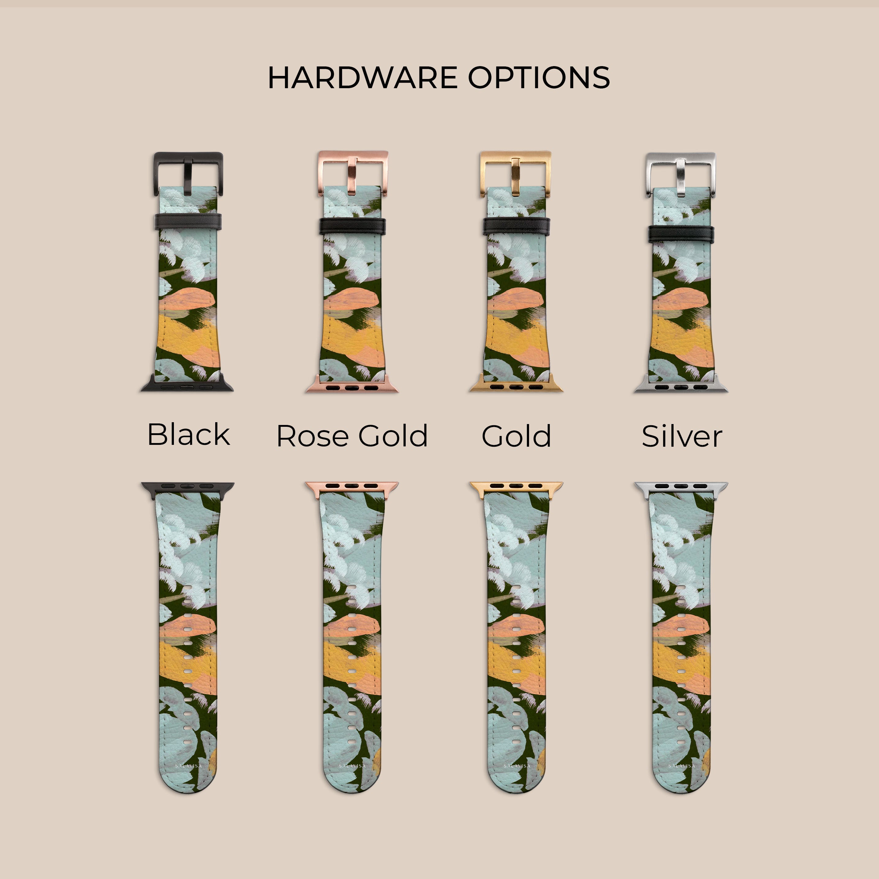 Floral Canvas Apple Watch Band for Women - Soft, Breathable & Stylish Strap for Workout, Running & Everyday Wear