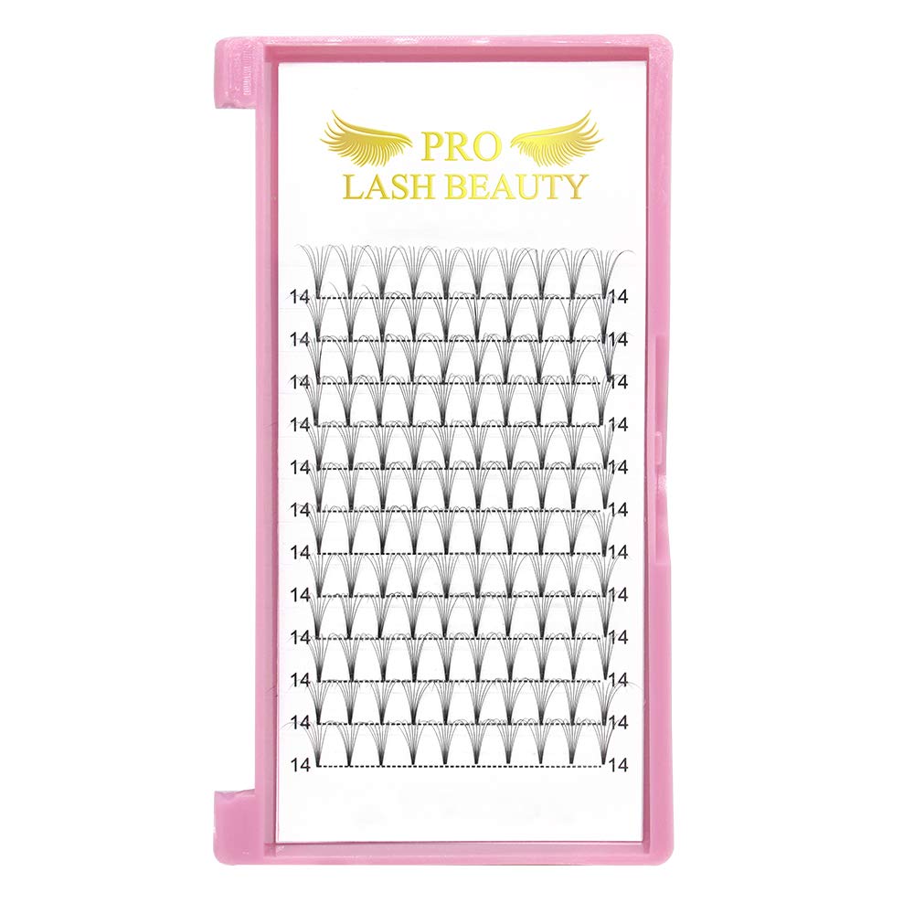 7D Volume Eyelash Extensions - C Curl 0.07mm 11mm Short Stem Premade Fans - 3D/5D/7D Lash Clusters 9-20mm for Natural & Dramatic Looks - Perfect for Bridal, Party & Everyday Wear