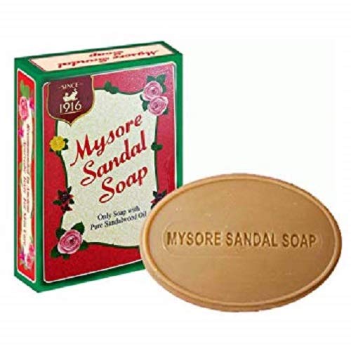 Premium Mysore Sandalwood Soap for Bath & Shower - 125g (Pack of 3) | Natural Ayurvedic Skin Care, Moisturizing & Aromatherapy | Perfect for Daily Use, Gifts & Spa Relaxation
