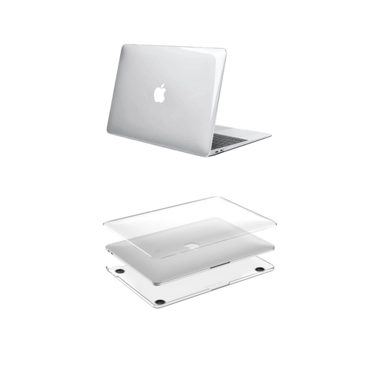 E4U Transparent Protective Case for MacBook Pro 16 Inch - Durable Scratch-Resistant Cover for Work, Travel & Home Use