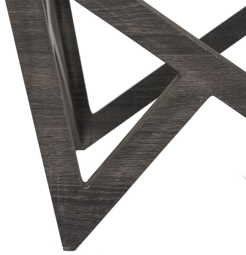 Safavieh Radley Grey Geometric Glass Coffee Table for Living Room