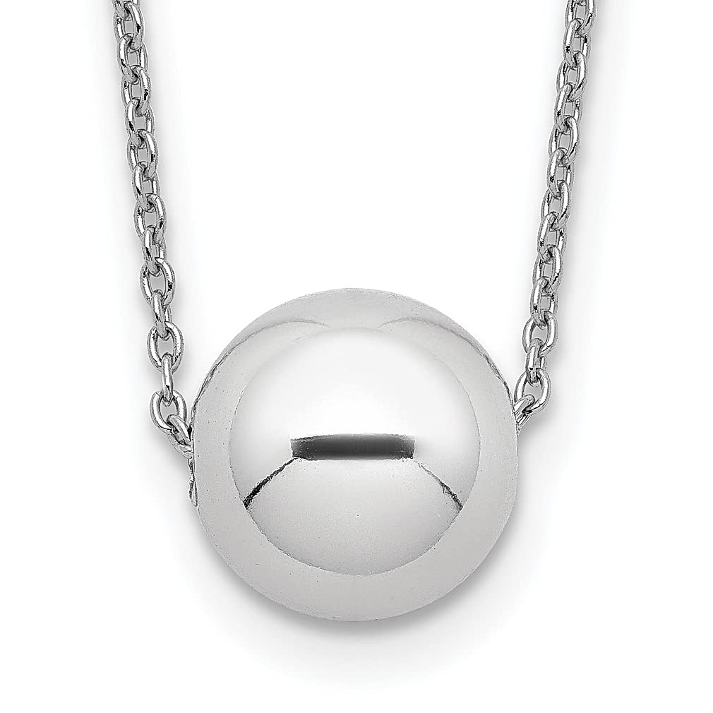 925 Sterling Silver Bead Chain Necklace with Pendant Charm - Elegant Fine Jewelry for Women, Perfect Gift for Her - Ideal for Everyday Wear, Date Nights & Special Occasions