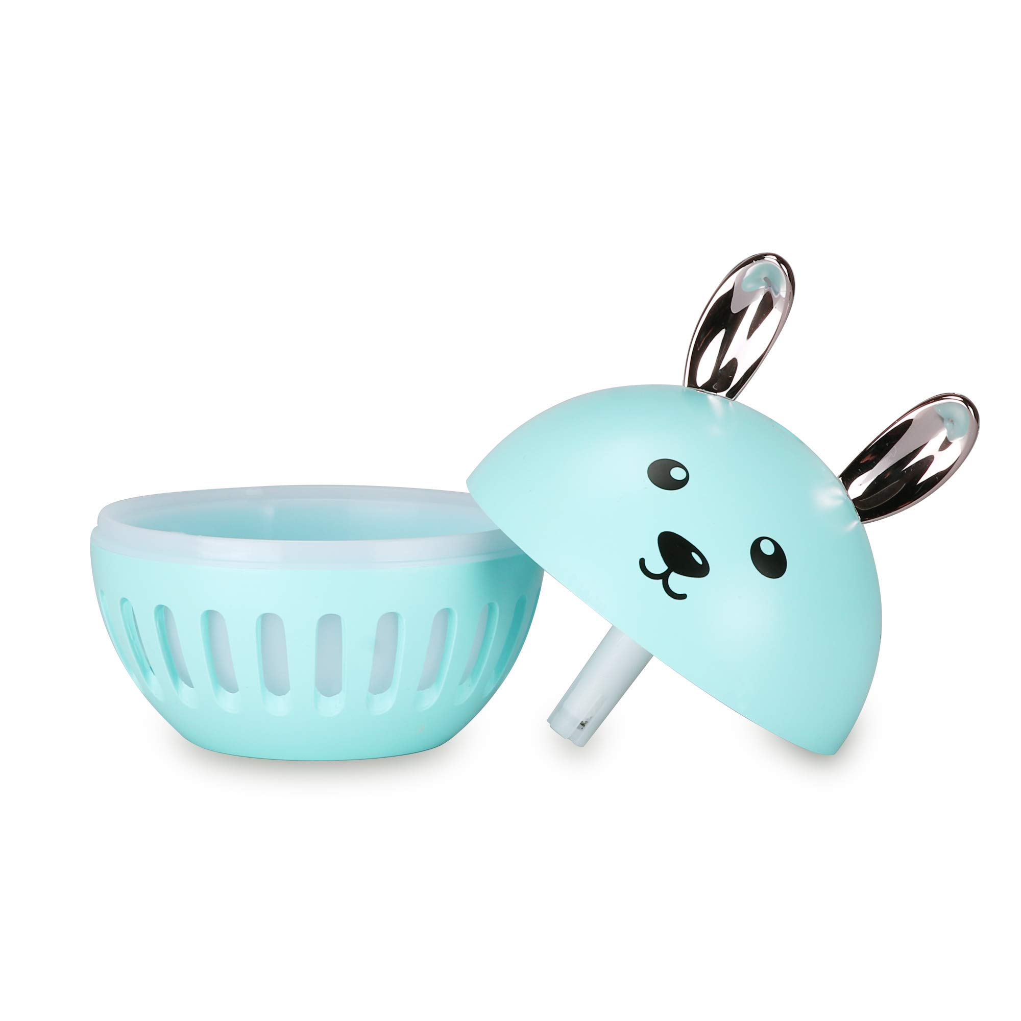 Mini Bunny Humidifier - Cute Cartoon Pet-Shaped Cool Mist Humidifier with Custom Logo, Green - Perfect for Baby Nurseries, Bedrooms & Office Desks