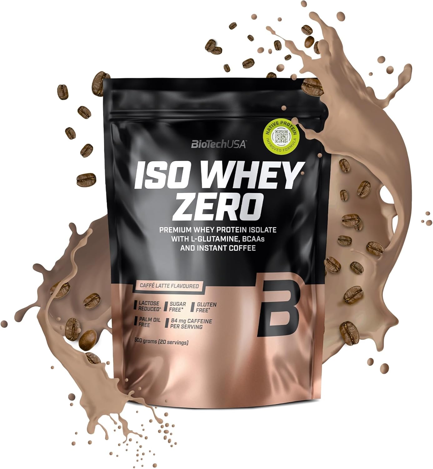 BioTechUSA Iso Whey Zero 500g - Premium Whey Protein Isolate Powder for Muscle Growth & Recovery - Ideal for Post-Workout, Weight Loss & Fitness Enthusiasts