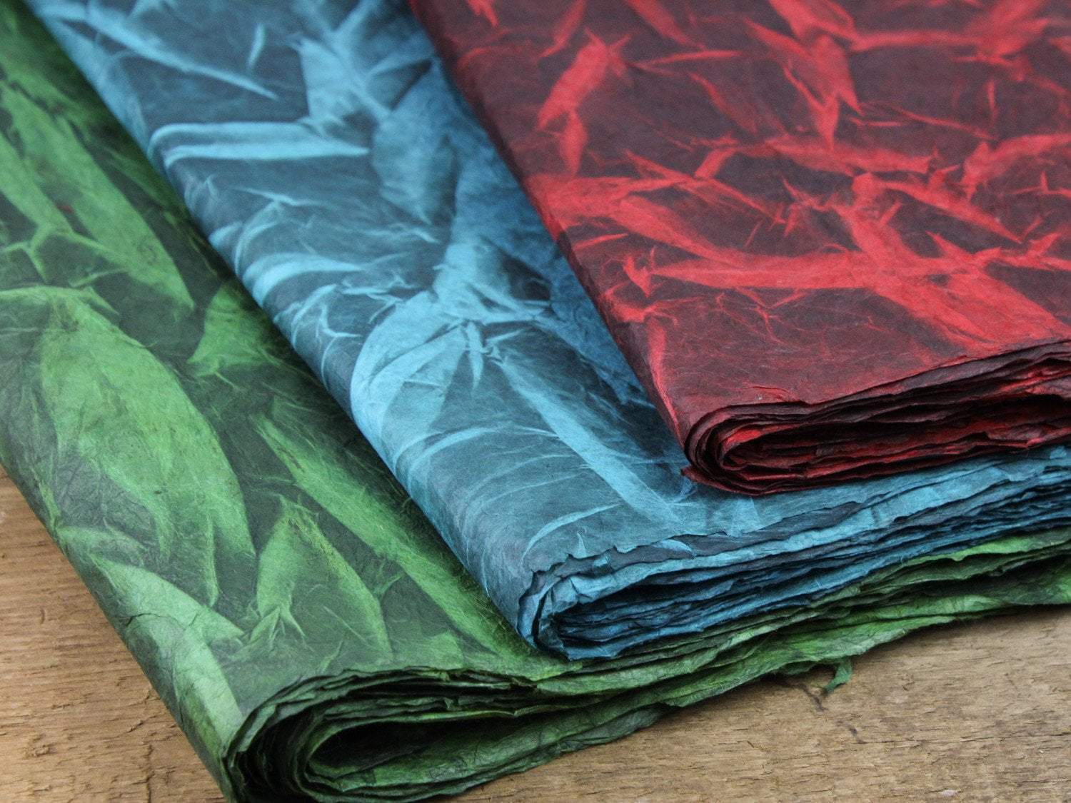 Vibrant Handmade Nepalese Lokta Paper Sheets - Eco-Friendly, Textured, and Durable for Scrapbooking, Card Making, and Art Projects