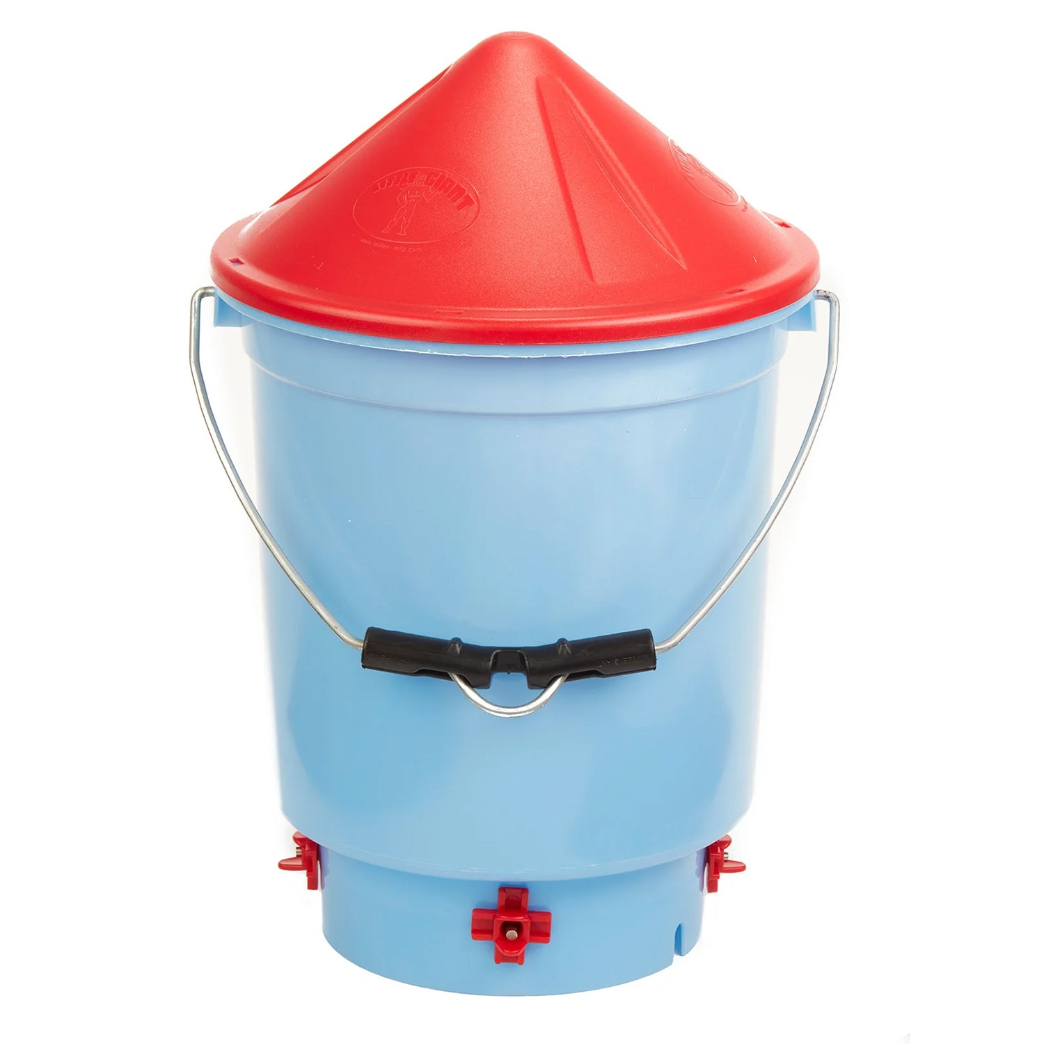 Premium Hen Hydrator for Chickens - Red & White Poultry Waterer - Perfect for Backyard Coops, Farms & Pet Chicken Care