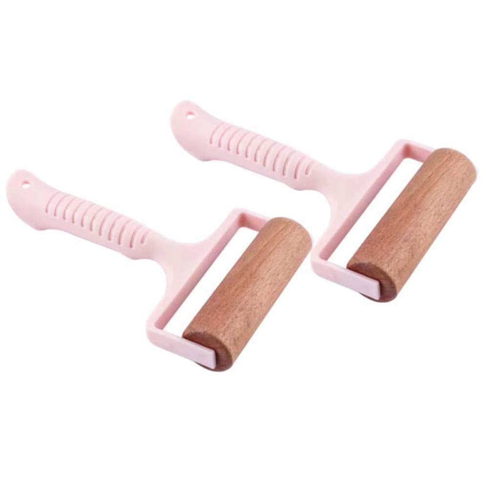 DOITOOL 2-Pack Wooden Rolling Pin for Baking - Hand Push Dough Roller for Cookies, Pie Crust & Pastry - Perfect for Home Bakers & Professional Kitchens
