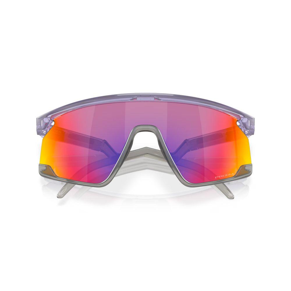 Oakley BXTR Sunglasses for Men & Women - Trans Lilac Frame with Prizm Road Lenses (Model 0OO9280 928007) - UV Protection, Polarized, Sport & Driving Shades for Outdoor Activities