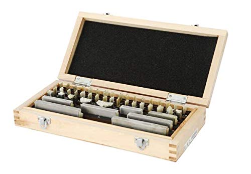 Precision Metric Gauge Block Set 46pcs (1mm-100mm) - Grade 2 Calibration Tool for Industrial Measurement | Perfect for Machining, Engineering & Quality Control Labs