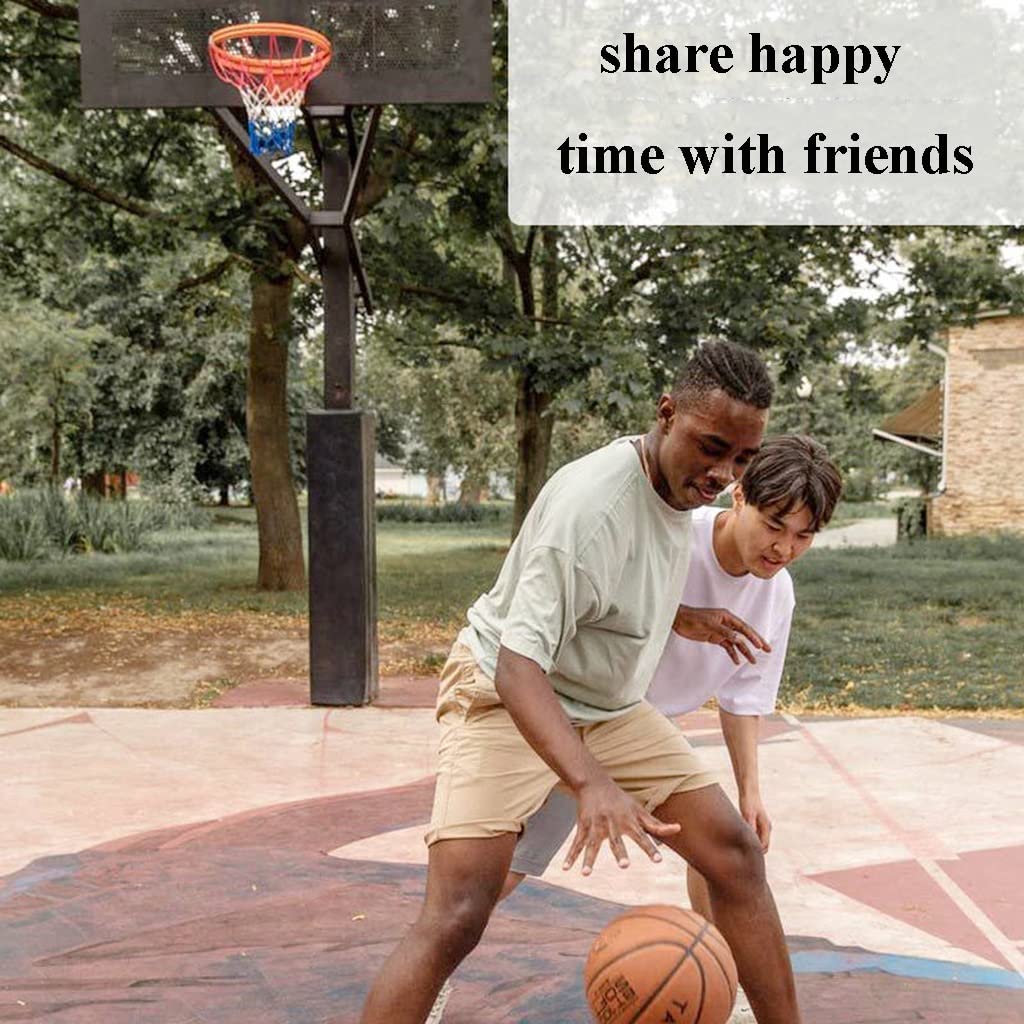 Wall Mounted Basketball Hoop for Indoor & Outdoor Use - Adjustable Height Backboard for Kids, Teens & Adults - Perfect for Driveway, Garage & Backyard Basketball Practice