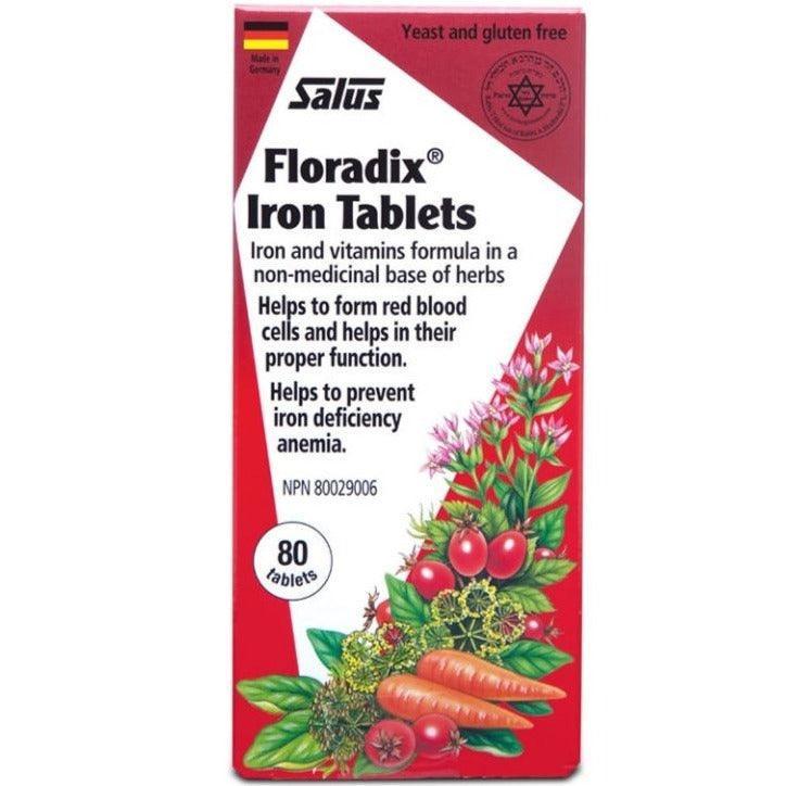 Floradix Iron Supplement - 80 Tablets for Energy & Vitality - Supports Healthy Blood & Immune System - Ideal for Active Lifestyles & Vegetarians