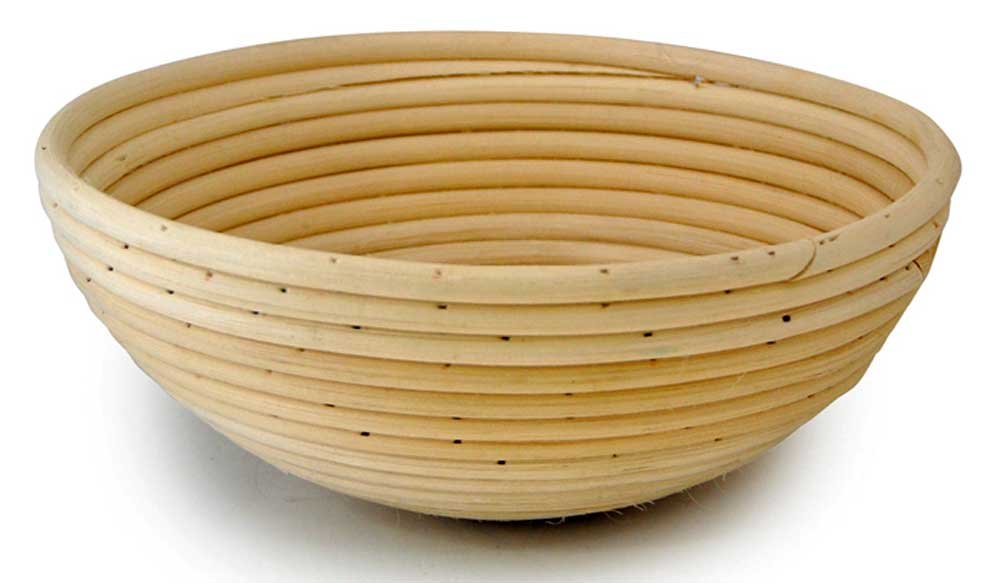 Premium Round Rattan Bread Proofing Basket - Natural Banneton for Sourdough, Artisan Bread Baking - Perfect for Home Bakers & Professional Kitchens