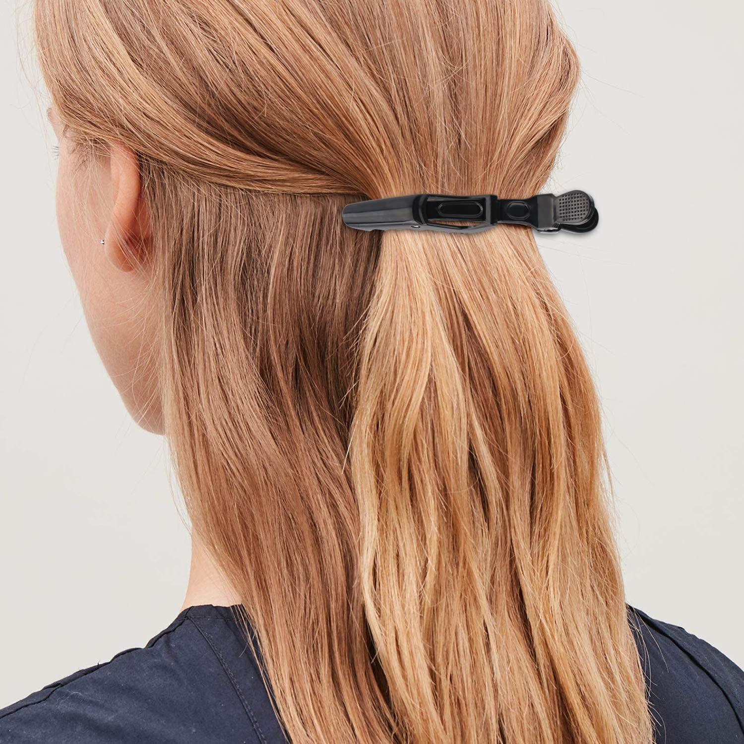 Professional Crocodile Hair Clips for Women & Girls - 12 Pack Salon-Quality Plastic Hair Clips for Styling, Updos & Everyday Use - Perfect for Home, Salon & Party Hairstyles