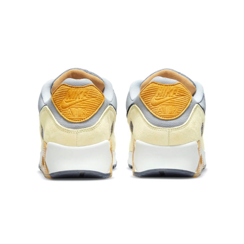 Nike Air Max 90 Men's Running Shoes - Court Purple & Lemon Colorway - Comfortable Cushioned Sneakers for Gym, Workout & Casual Wear