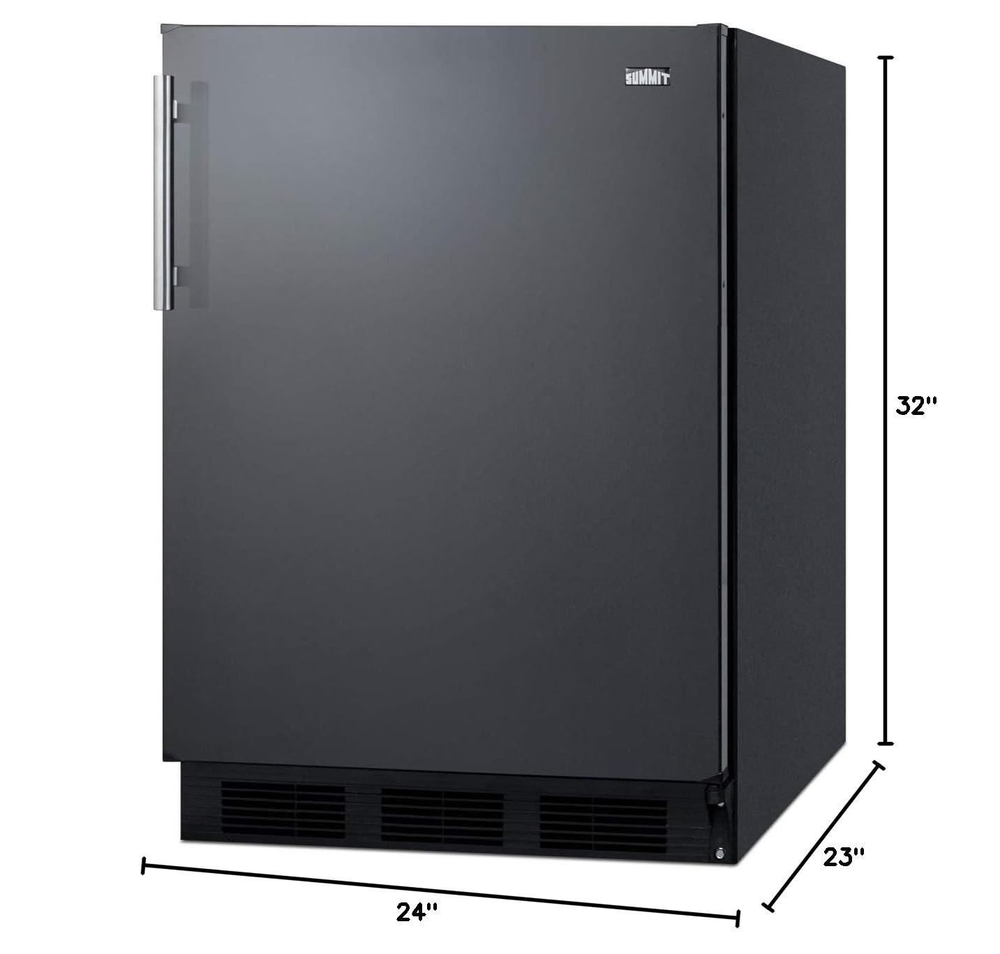 Summit FF61 Compact Refrigerator - 1.6 Cu Ft Mini Fridge with Freezer, Energy Efficient, Perfect for Dorm, Office, Bedroom & Kitchen - White