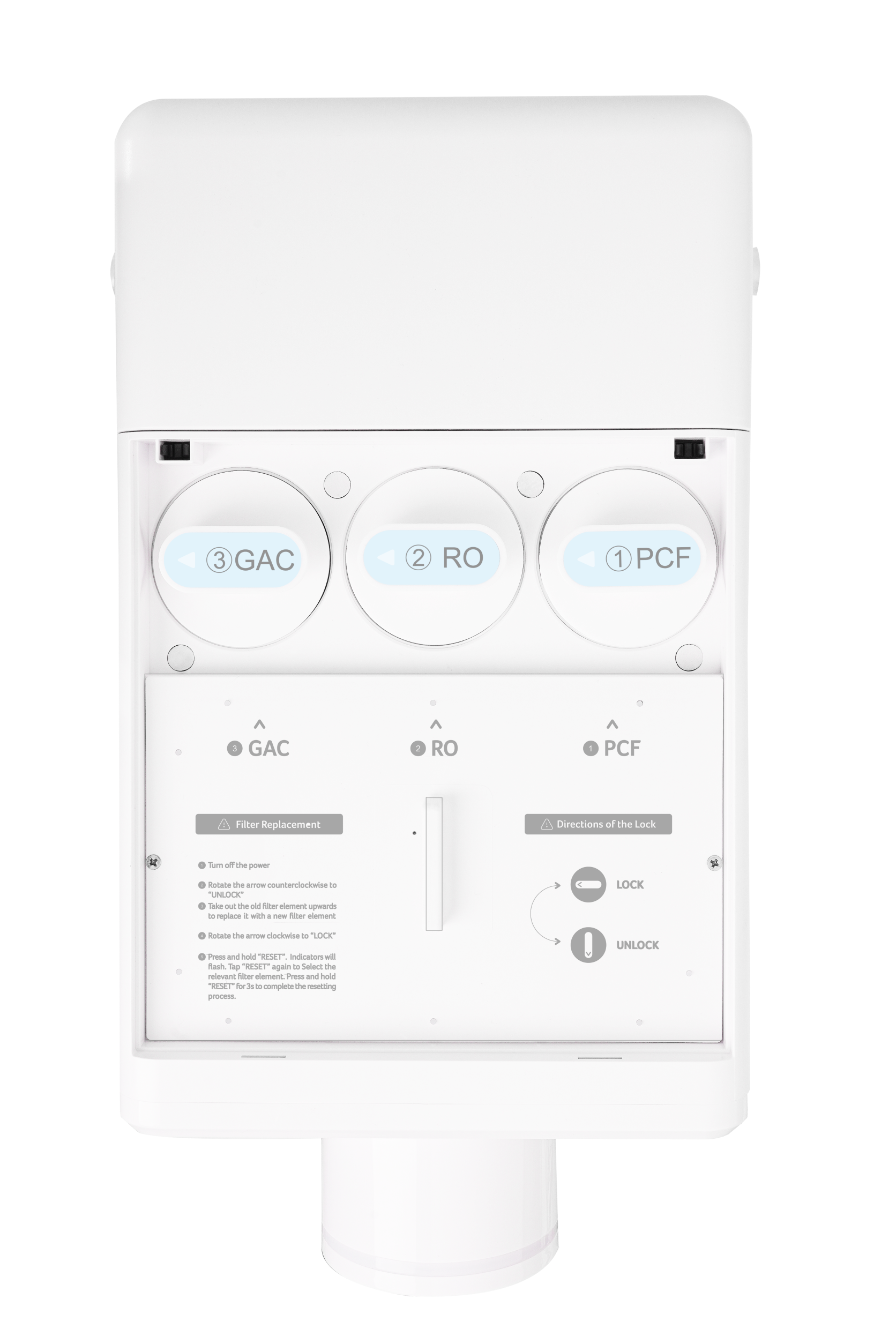 Acerpure WP742 40W RO Water Filter Dispenser with Instant Hot/Cold Water - Countertop Reverse Osmosis System for Home & Office Use