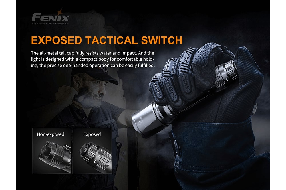 Fenix TK11 TAC LED Tactical Flashlight 1600 Lumens - High-Intensity Rechargeable Flashlight for Outdoor, Camping, Hunting & Emergency Use