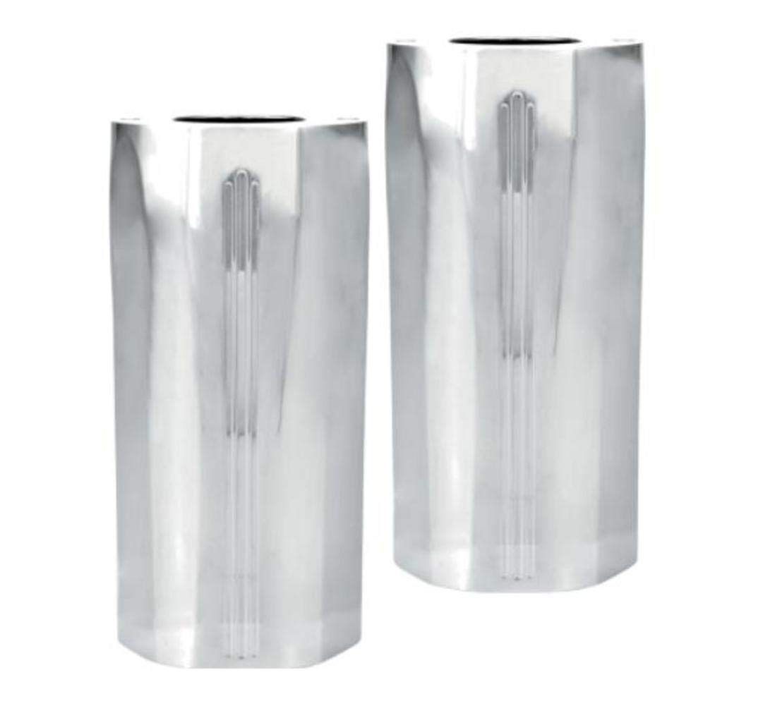 Performance Machine (PM) Fork Sliders Tech CH 0208-2102-CH - Premium Motorcycle Fork Protectors for Harley, Honda, Yamaha & More - Perfect for Cruisers, Touring Bikes & Custom Builds
