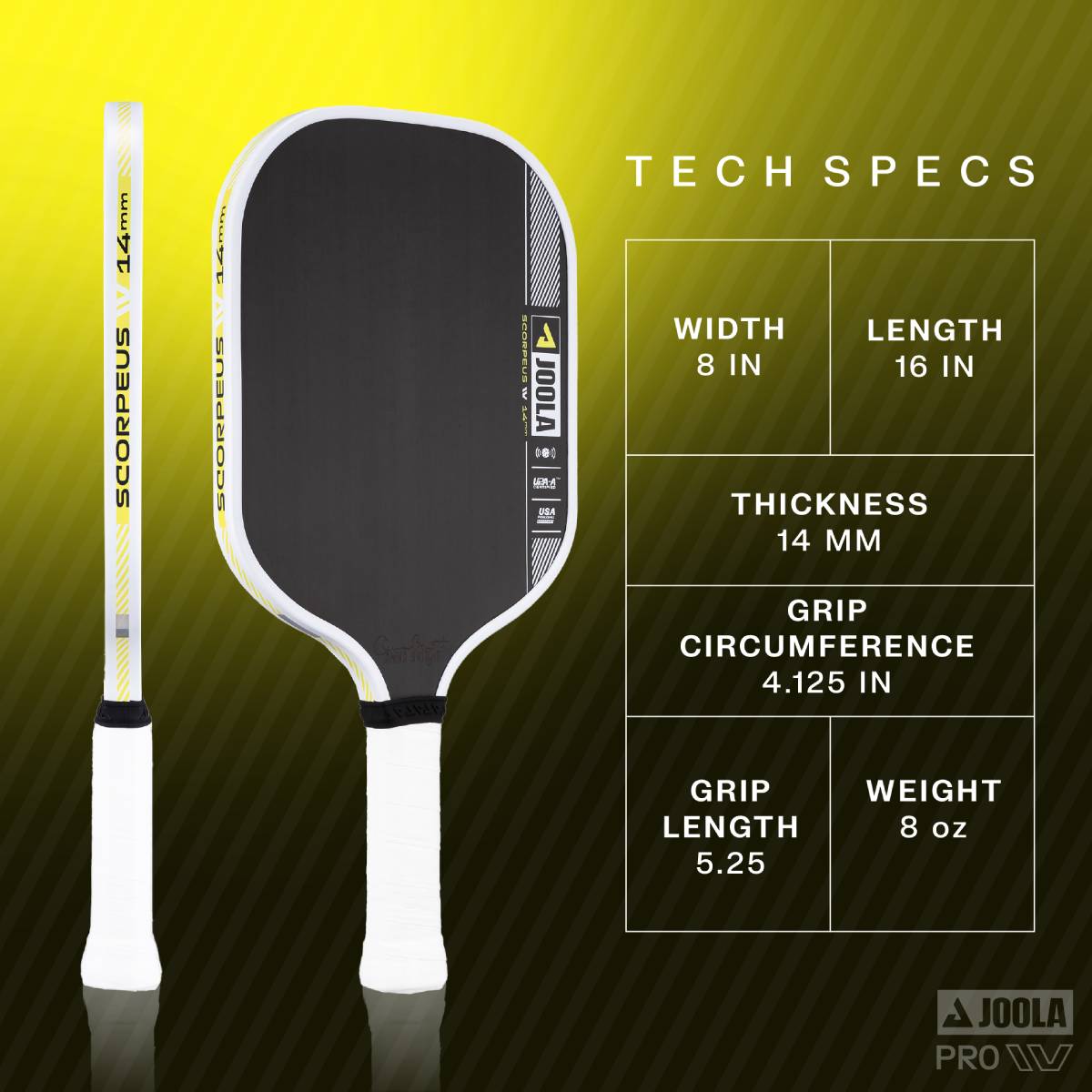 JOOLA Anna Bright Scorpeus Pro IV Table Tennis Paddle - Professional Ping Pong Racket with Premium Rubber for Spin & Control - Perfect for Tournaments, Club Play & Home Practice