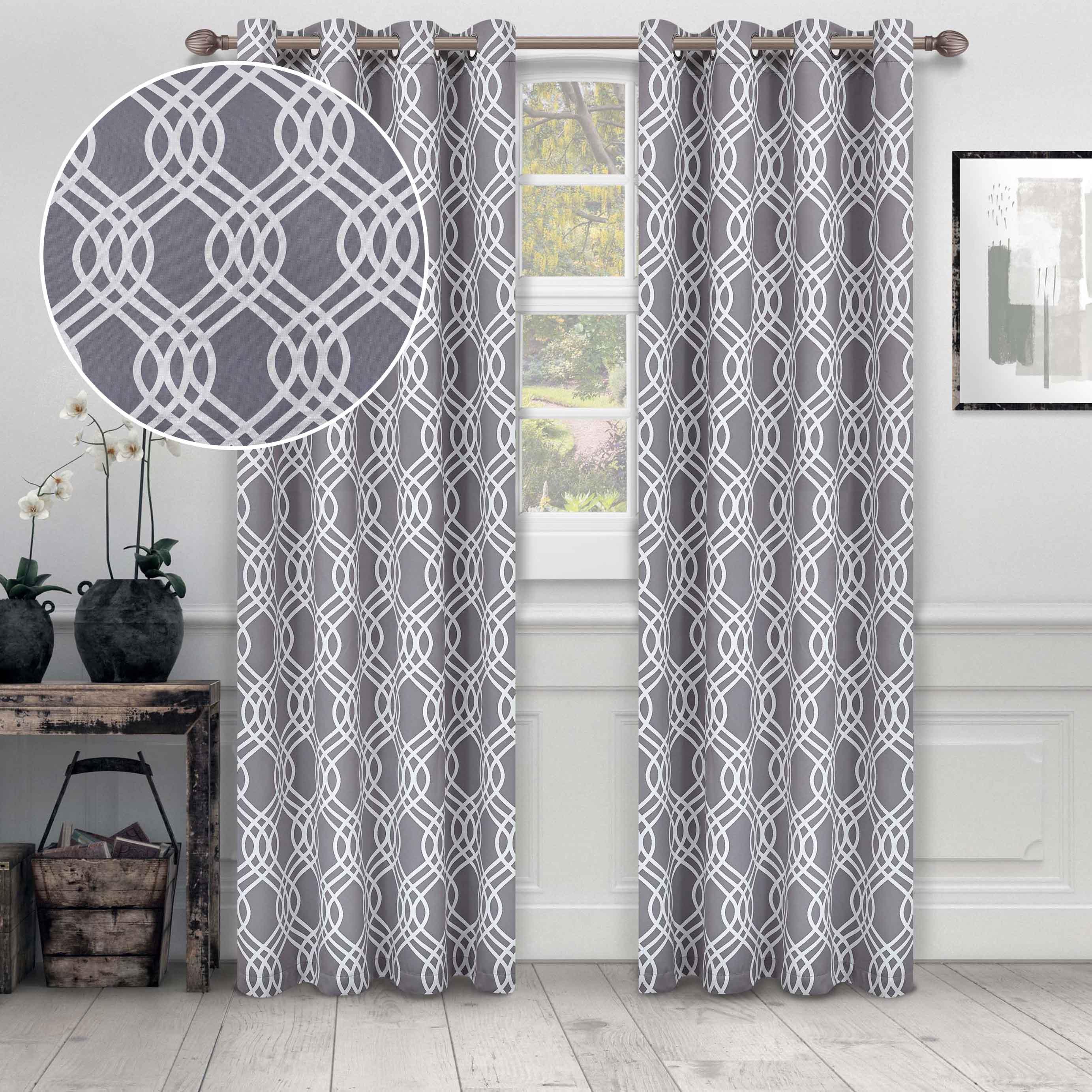Machine Washable Blackout Curtains Set - Thermal Insulated Room Darkening Drapes for Bedroom & Living Room - Noise Reducing & Energy Saving Window Treatment for Home, Office, Nursery