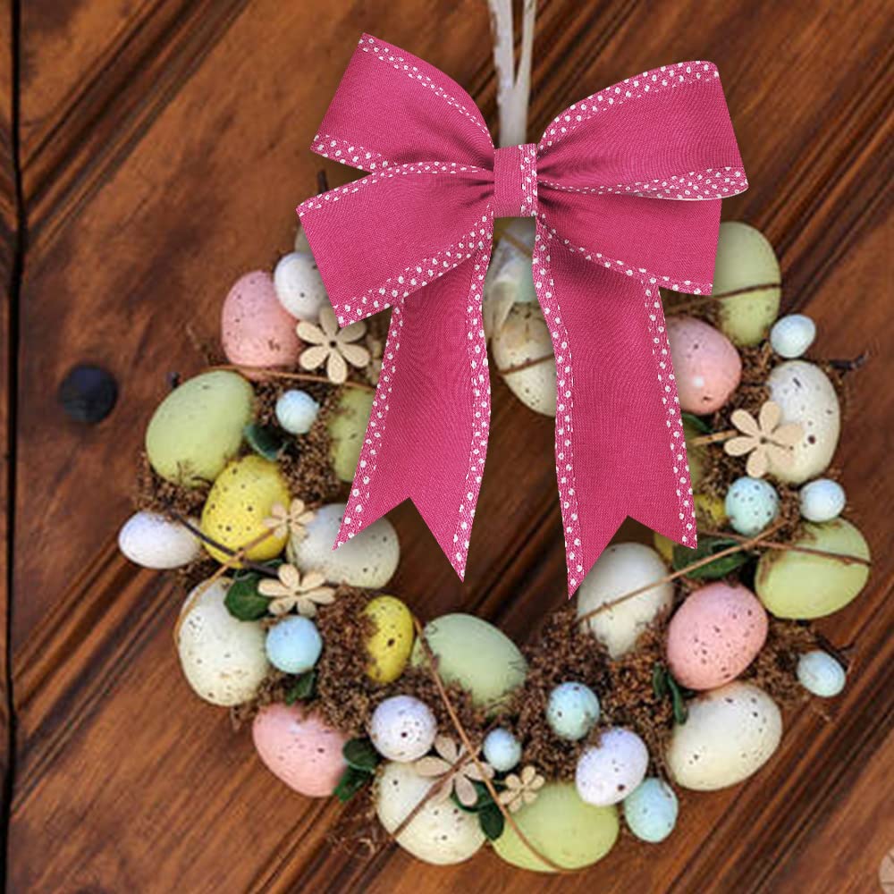 Pink Wired Ribbon for Gift Wrapping, 2.5