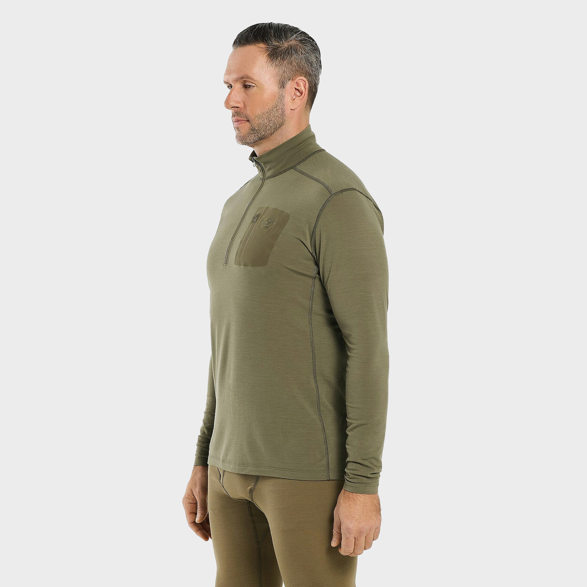 Arc'teryx LEAF Cold WX Zip Neck AR Wool Men's Base Layer - Thermal Underwear for Extreme Cold Weather - Perfect for Hiking, Skiing & Outdoor Adventures (Like New Condition)