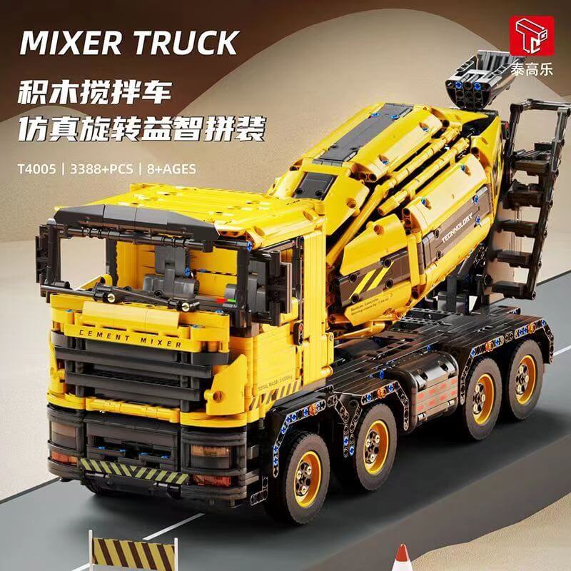 TGL T4005 1:14 Scale RC Mixer Truck - Remote Control Construction Vehicle Toy for Kids & Adults, Perfect for Indoor & Outdoor Play, Construction Site Simulation, and Collecting