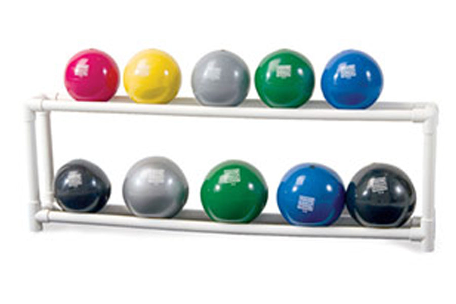 Warrior 10 Ball Soft Touch Medicine Ball Rack - Heavy Duty Storage Organizer for Gym, CrossFit, and Home Workouts - Perfect for Fitness Studios and Training Centers