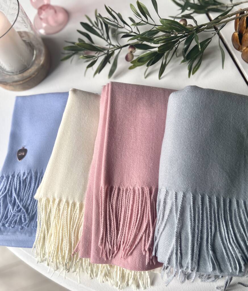 Luxury Cashmere Blend Scarf - Soft Winter Wrap in Elegant Wooden Gift Box | Perfect for Women's Fashion, Cold Weather Accessory & Holiday Gift Giving
