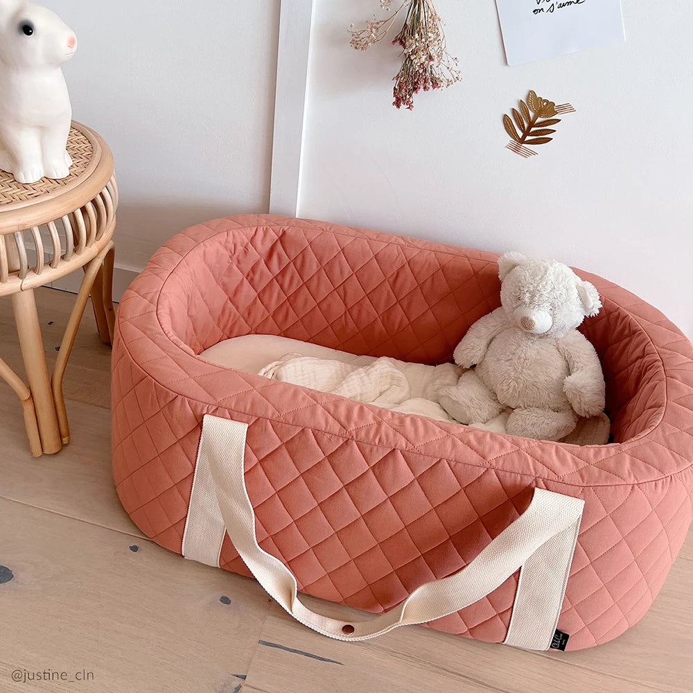Charlie Crane KUKO Moses Basket - Premium Baby Bassinet for Newborns | Portable & Stylish Nursery Bed | Perfect for Home, Nursery, or Travel Use