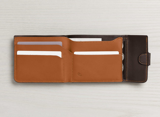 Bellroy Coin Fold Wallet - Slim RFID Blocking Leather Wallet for Men & Women | Perfect for Travel, Everyday Use & Minimalist Lifestyle