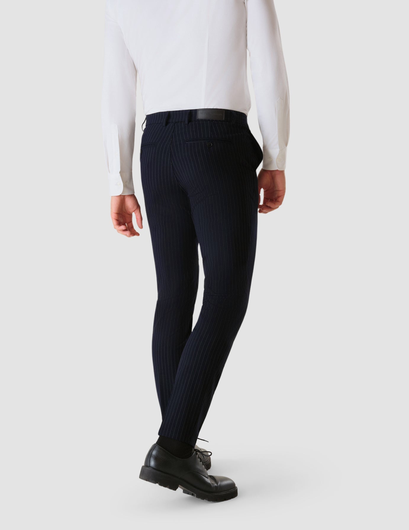 Premium Navy Pinstripe Suit for Men - Classic Business Formal Attire - Perfect for Office Meetings, Weddings & Professional Events