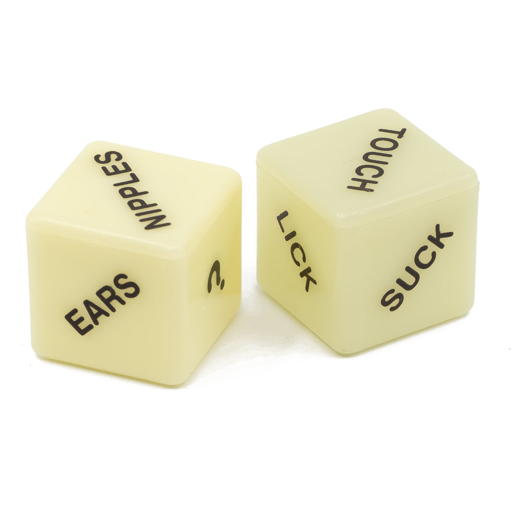 Glow in The Dark Love Dice - Romantic Couple Game for Date Night, Valentine's Gift, Bedroom Fun - Perfect for Anniversary, Party & Intimate Moments