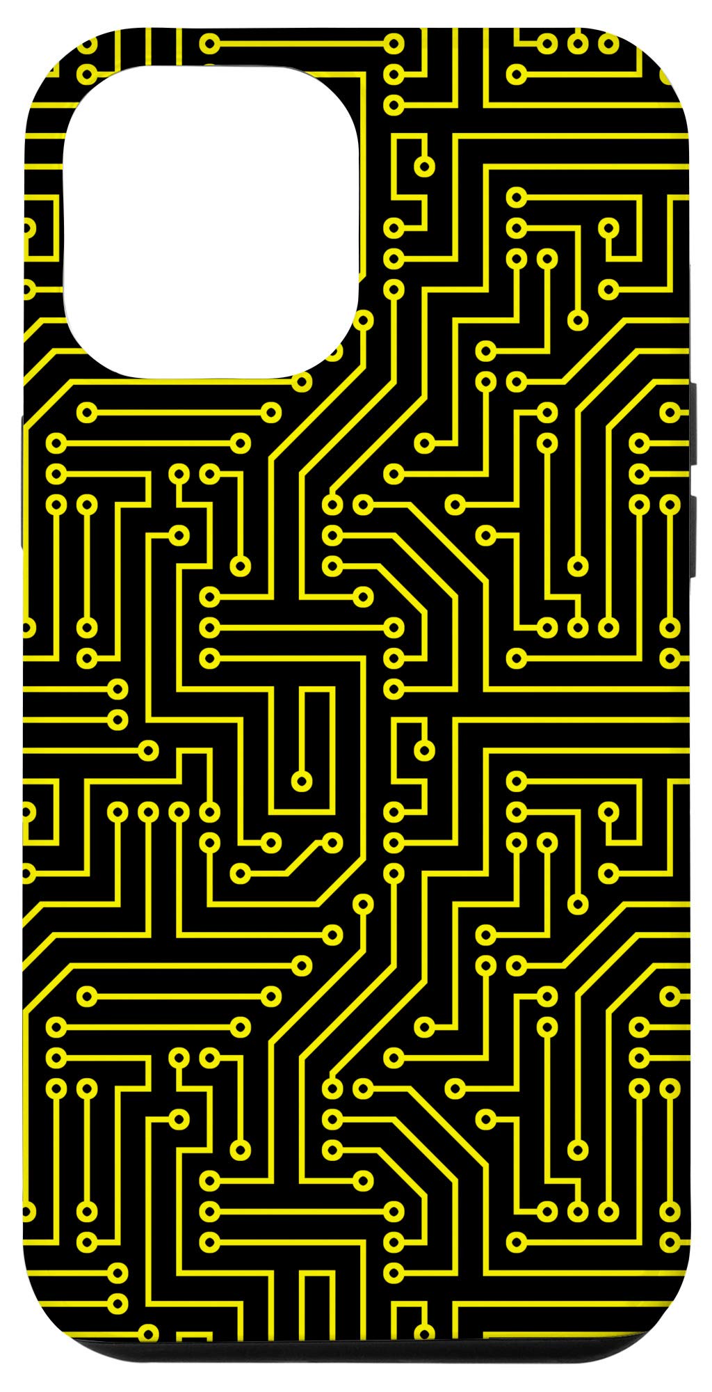 iPhone 12 Pro Max Case - Cyberpunk Circuit Board Design, Slim Protective Cover for Shock Absorption | Perfect for Daily Use, Gaming & Tech Enthusiasts