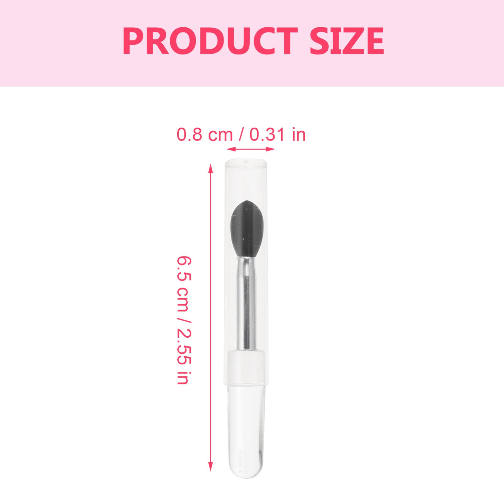 FOMIYES 6Pcs Silicone Lip Mask Brush Set - Lipstick Applicator Brush, Lip Balm Brush with Cover - Soft Cosmetic Brush for Sheer Lipstick & Lip Care - Perfect for Makeup Kits & Travel Essentials