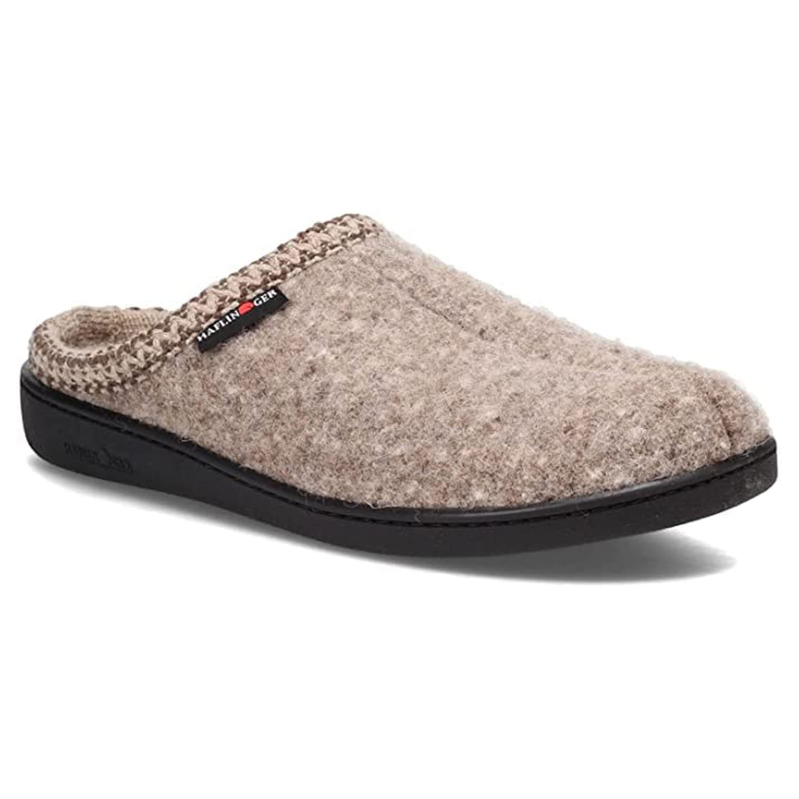 HAFLINGER AT Natural Wool Slippers for Men and Women - Cozy Indoor & Outdoor House Shoes for Comfort and Warmth